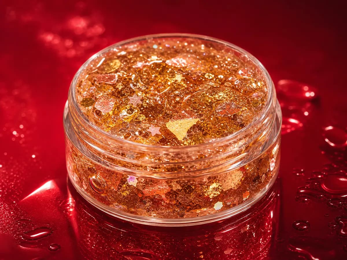 Golden Hour aloe glitter gel