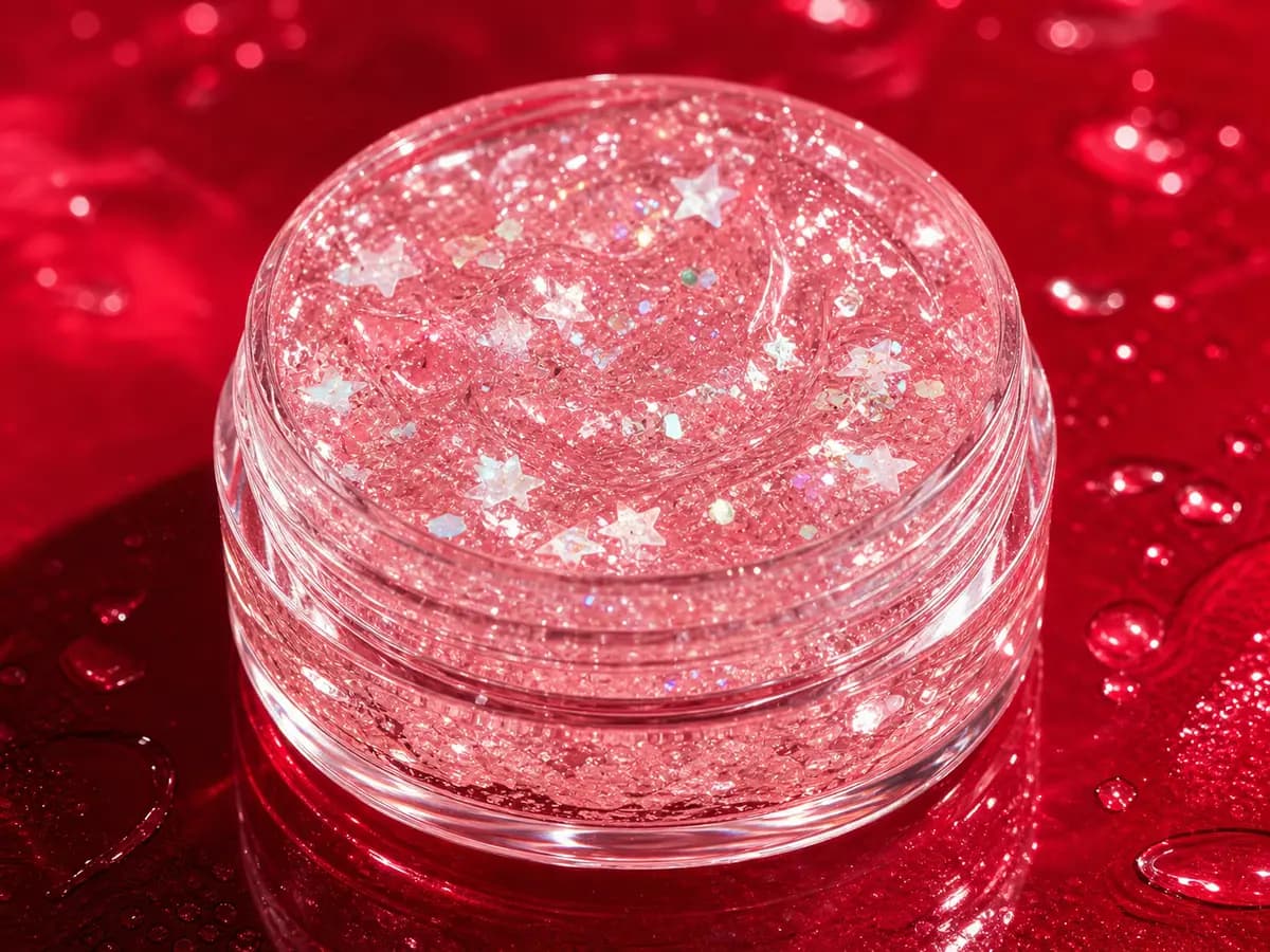 Pink Comet aloe glitter gel